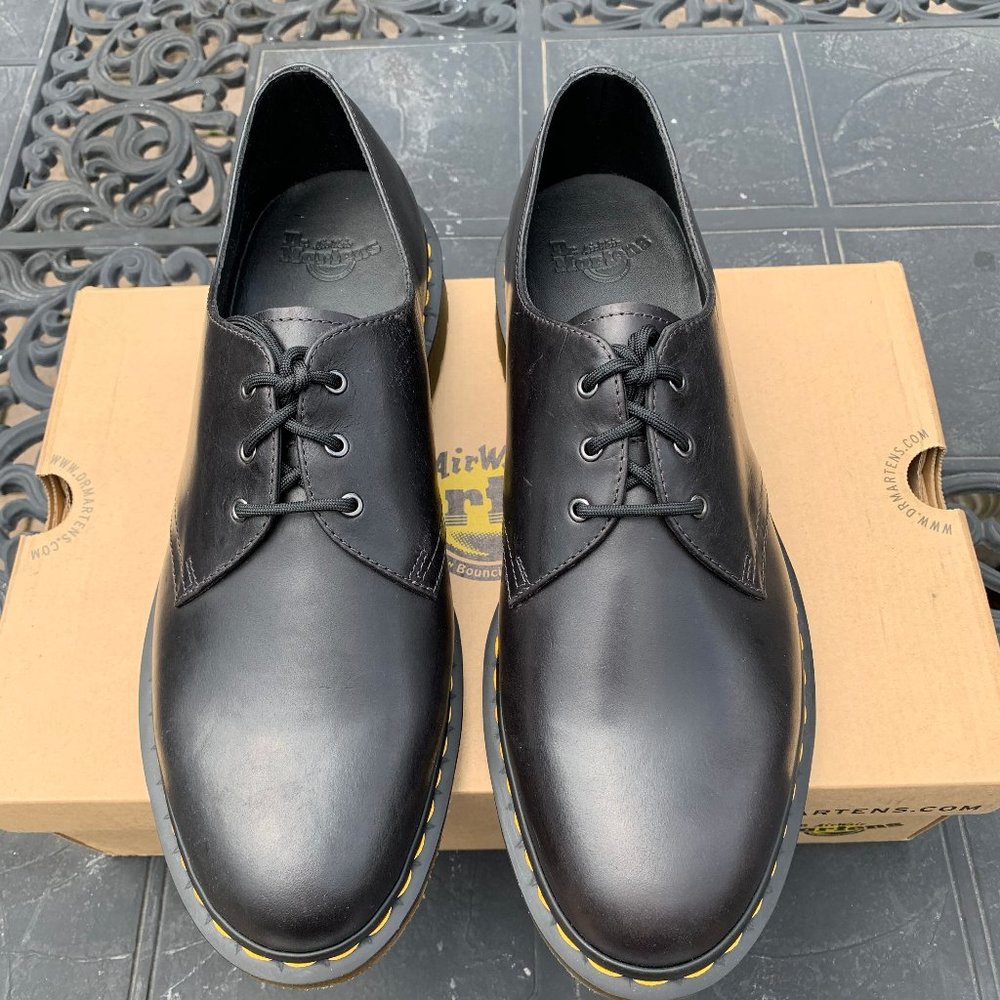 DR. MARTENS GUNMETAL ORLEANS WP LEATHER OXFORD - Picture 12 of 12